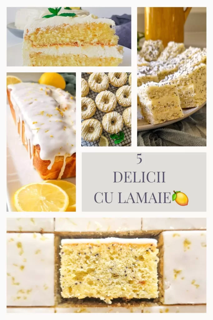 Descoperă 5 deserturi cu lămâie, proaspete și aromate, perfecte pentru iubitorii gustului citric. De la prăjituri și gogoși pufoase la torturi delicioase, explorează rețetele care îți vor aduce un strop de prospețime în fiecare înghițitură. Ideal pentru orice anotimp!