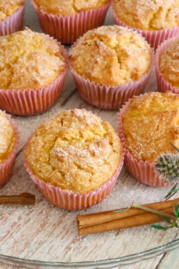 Brioșe pufoase cu dovleac – rețetă de toamnă cu decor de flori si scortisoara, plus un praf de zahar pudra